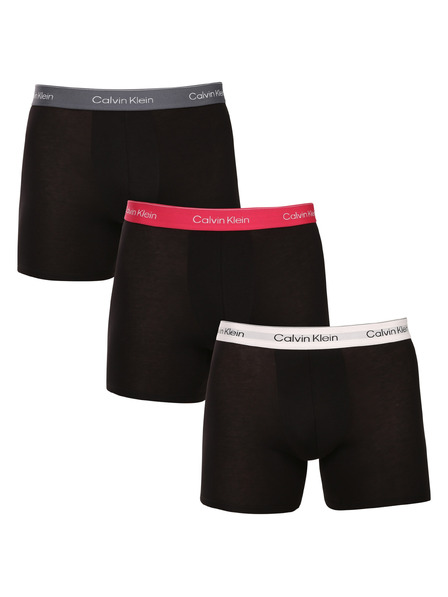 Calvin Klein Set de trei - boxeri bărbați Calvin Klein negri