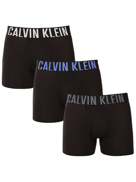 Calvin Klein Set de trei - boxeri bărbați Calvin Klein negri