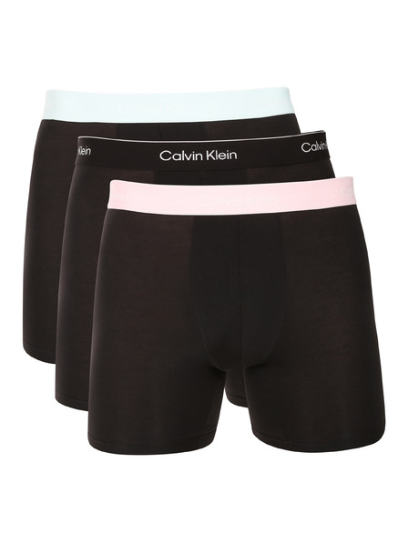 Calvin Klein Set de trei - boxeri bărbați Calvin Klein negri