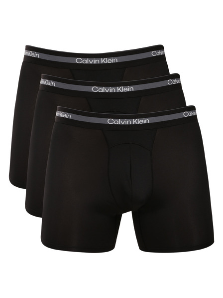 Calvin Klein Set de trei - boxeri bărbați Calvin Klein negri