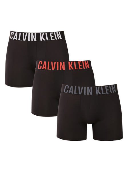 Calvin Klein Set de trei - boxeri bărbați Calvin Klein negri