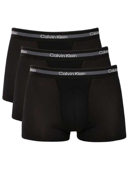 Calvin Klein Set de trei - boxeri bărbați Calvin Klein negri