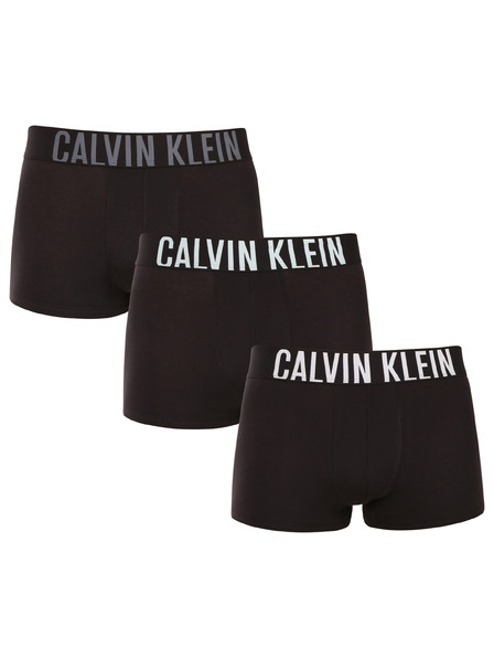 Calvin Klein Set de trei - boxeri bărbați Calvin Klein negri