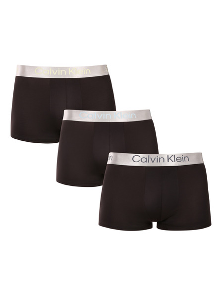Calvin Klein Set de trei - boxeri bărbați Calvin Klein negri