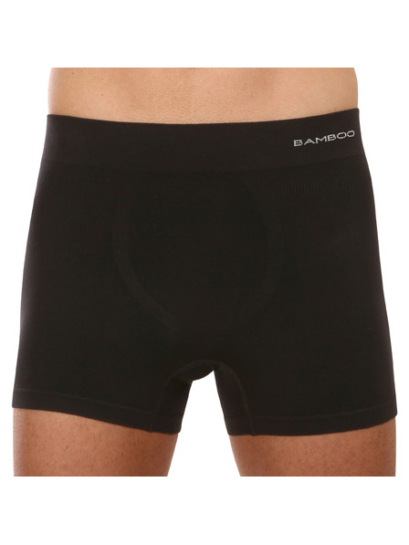 gino Bărbați Gino Seamless Bamboo Boxeri Negru