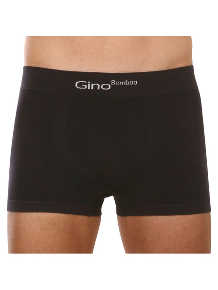 gino Boxeri bărbătești Gino din bambus fără cusături negri