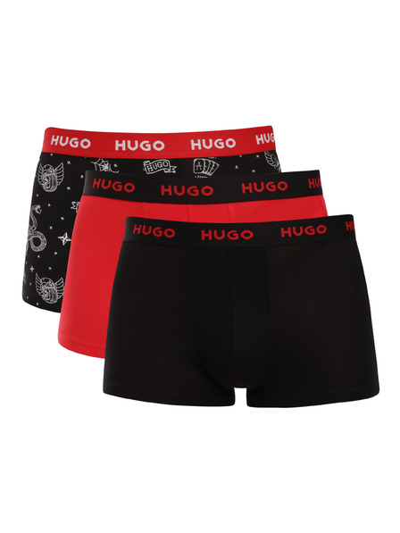 HUGO Set de trei - boxeri bărbătești HUGO multicolori