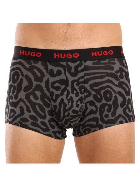 HUGO Set de trei - boxeri bărbătești HUGO multicolori