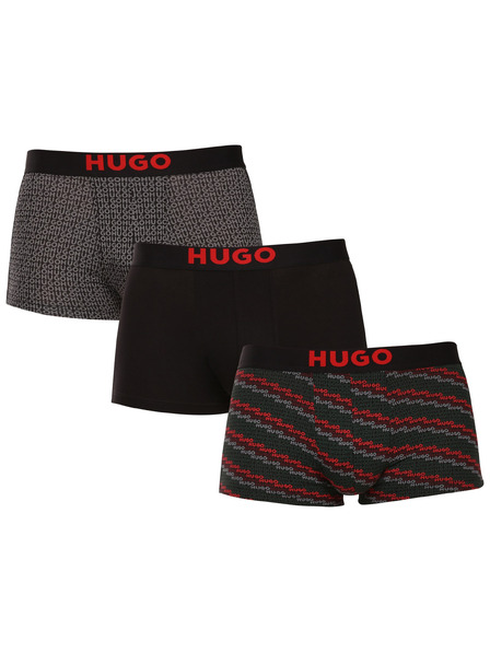 HUGO Set de trei - boxeri bărbătești HUGO multicolori