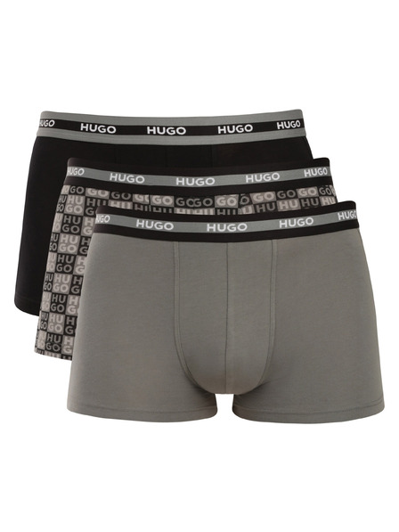 HUGO Set de trei - boxeri bărbătești HUGO multicolori