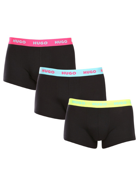 HUGO Set de trei - boxeri bărbătești HUGO multicolori