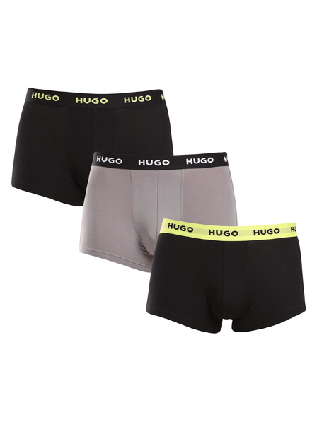 HUGO Set de trei - boxeri bărbătești HUGO multicolori