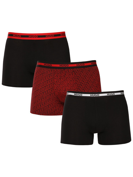HUGO Set de trei - boxeri bărbătești HUGO multicolori