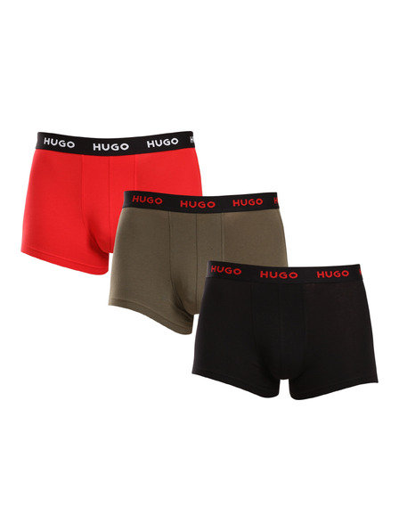 HUGO Set de trei - boxeri bărbătești HUGO multicolori