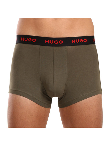 HUGO Set de trei - boxeri bărbătești HUGO multicolori