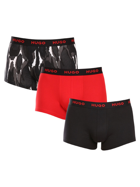HUGO Set de trei - boxeri bărbătești HUGO multicolori