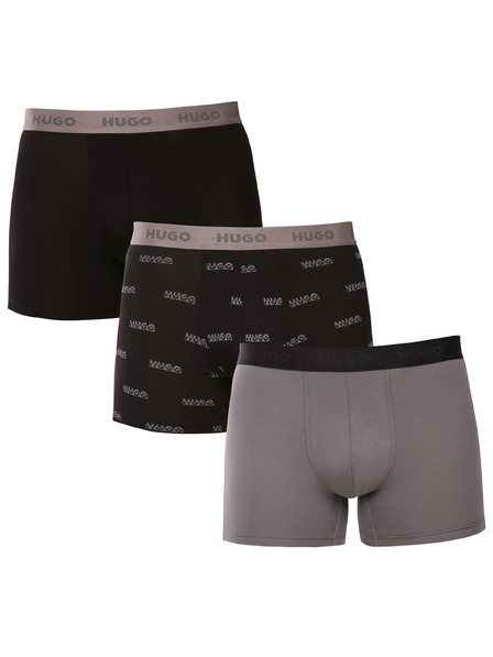 HUGO Set de trei - boxeri bărbătești HUGO multicolori