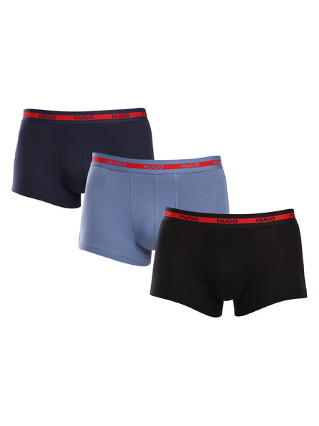 HUGO Set de trei - boxeri bărbătești HUGO multicolori
