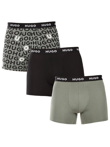 HUGO Set de trei - boxeri bărbătești HUGO multicolori