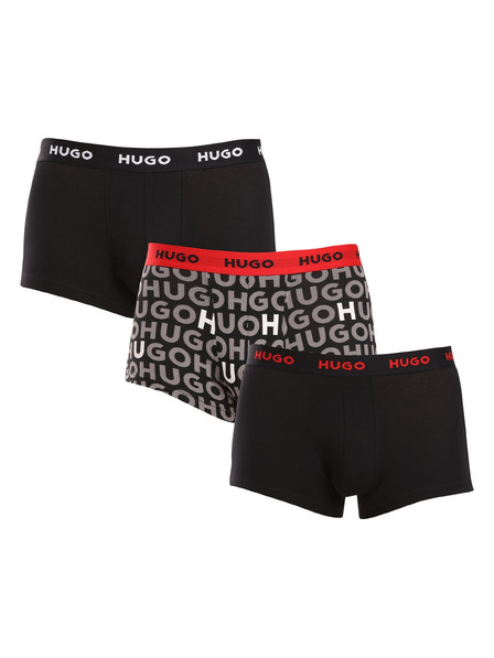 HUGO Set de trei - boxeri bărbătești HUGO multicolori