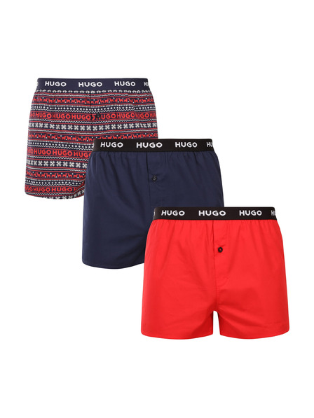 HUGO Set de trei - caleți bărbătești HUGO multicolori
