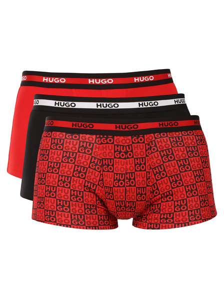 HUGO Set de trei - boxeri bărbătești HUGO multicolori