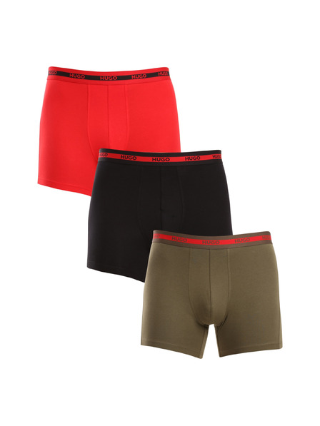 HUGO Set de trei - boxeri bărbătești HUGO multicolori