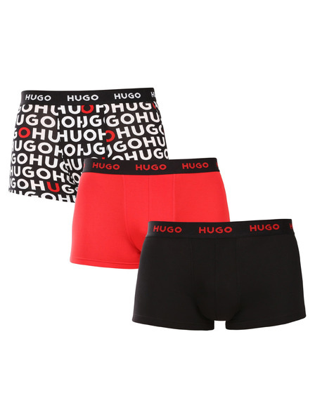 HUGO Set de trei - boxeri bărbătești HUGO multicolori