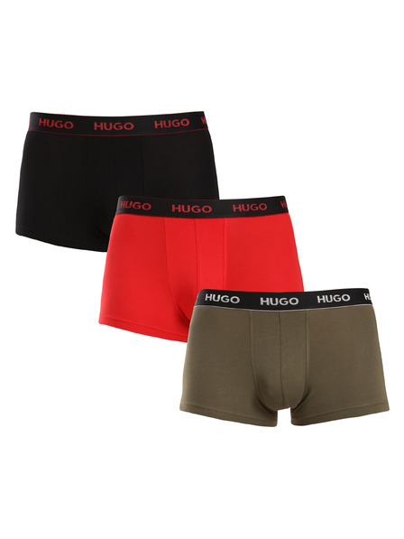 HUGO Set de trei - boxeri bărbătești HUGO multicolori