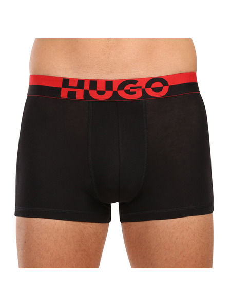 HUGO Set de trei - boxeri bărbătești HUGO negri