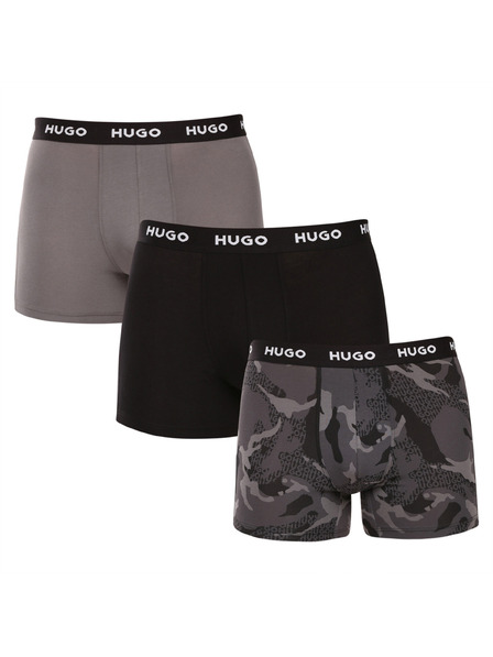HUGO Set de trei - boxeri bărbătești HUGO multicolori