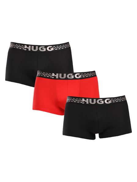 HUGO Set de trei - boxeri bărbătești HUGO multicolori