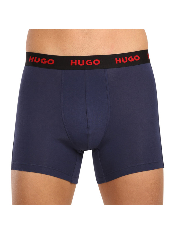 HUGO Set de trei - boxeri bărbătești HUGO multicolori
