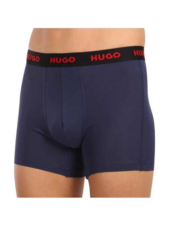 HUGO Set de trei - boxeri bărbătești HUGO multicolori