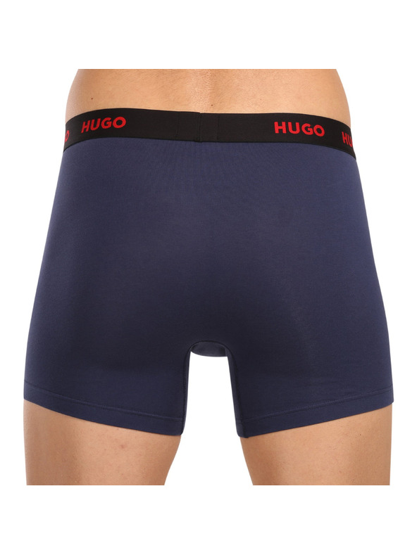 HUGO Set de trei - boxeri bărbătești HUGO multicolori