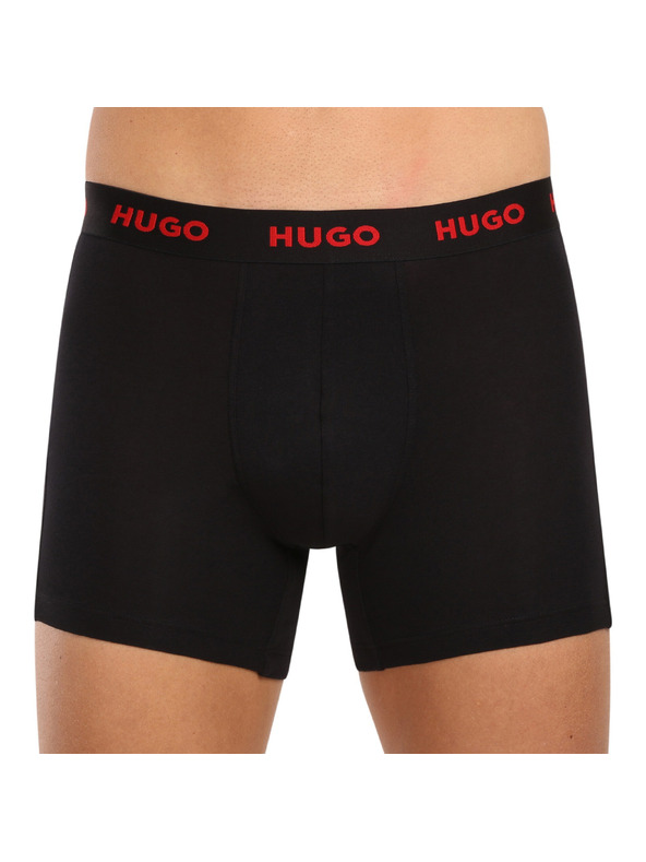 HUGO Set de trei - boxeri bărbătești HUGO multicolori