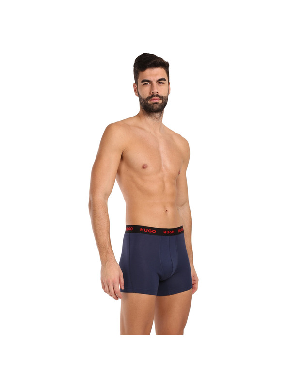 HUGO Set de trei - boxeri bărbătești HUGO multicolori