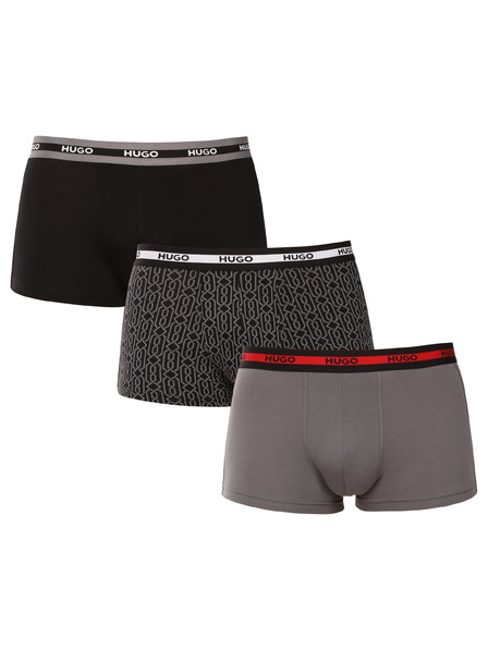 HUGO Set de trei - boxeri bărbătești HUGO multicolori