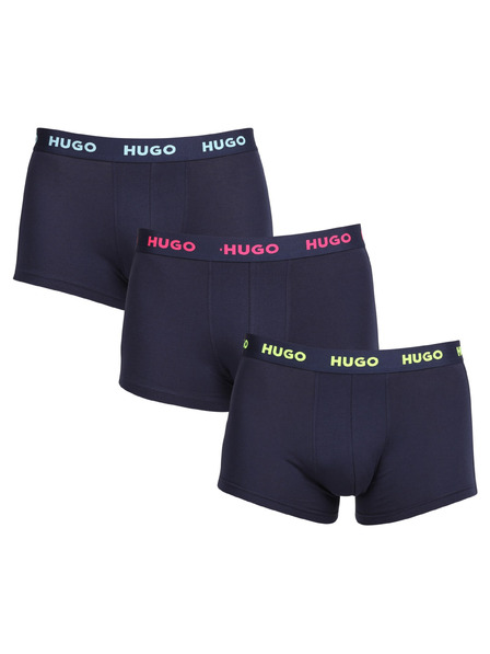 HUGO Set de trei - boxeri bărbătești HUGO multicolori