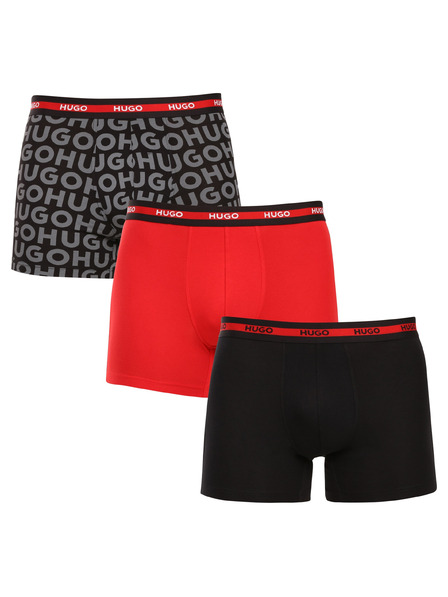 HUGO Set de trei - boxeri bărbătești HUGO multicolori