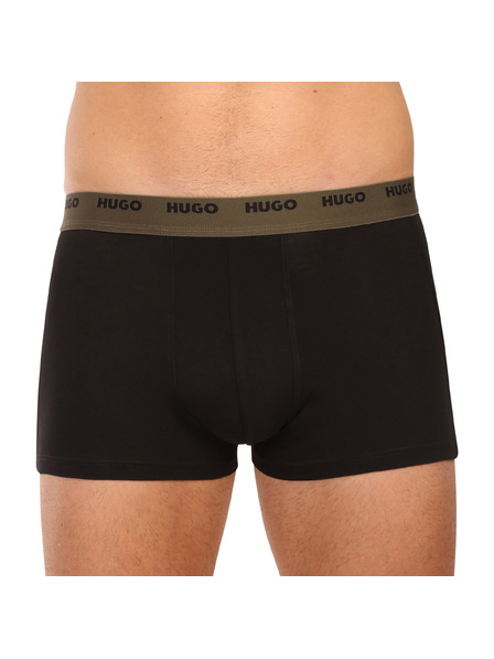 HUGO Set de cinci - boxeri bărbătești HUGO negri