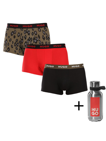 HUGO Set de trei - boxeri bărbătești HUGO multicolori