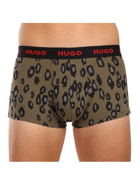 HUGO Set de trei - boxeri bărbătești HUGO multicolori