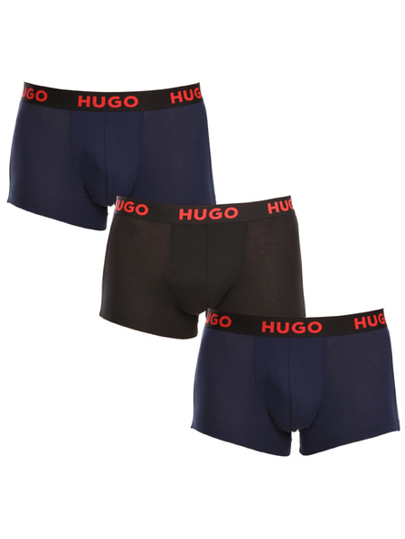 HUGO Set de trei - boxeri bărbătești HUGO multicolori