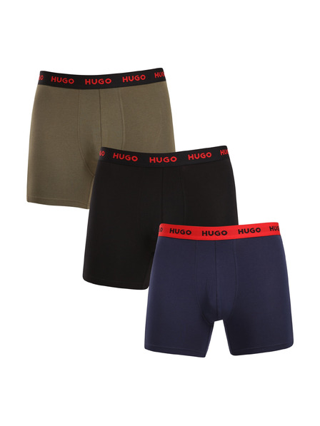 HUGO Set de trei - boxeri bărbătești HUGO multicolori