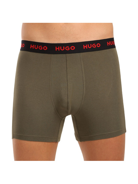 HUGO Set de trei - boxeri bărbătești HUGO multicolori