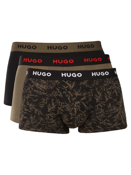 HUGO Set de trei - boxeri bărbătești HUGO multicolori
