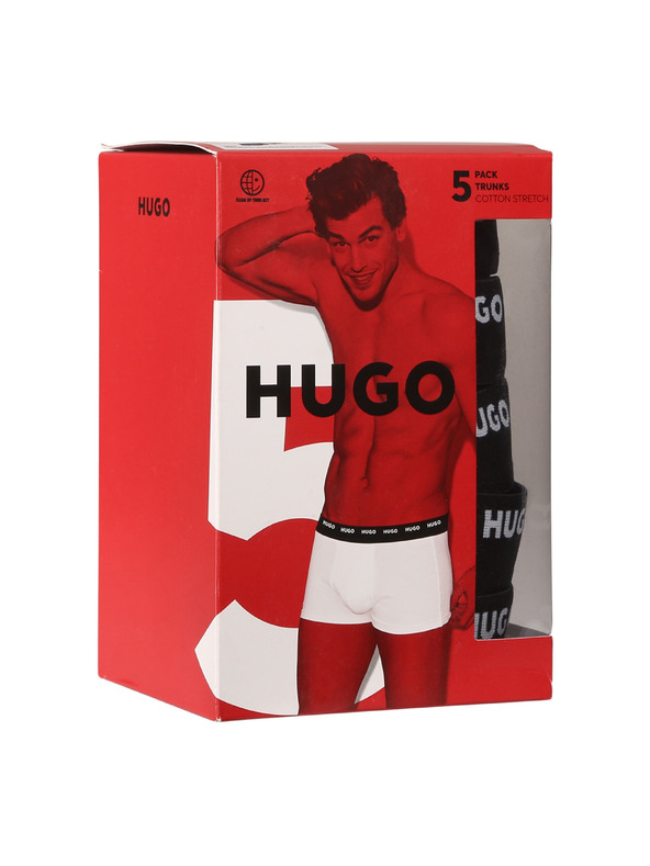 HUGO Set de cinci - boxeri bărbătești HUGO multicolori
