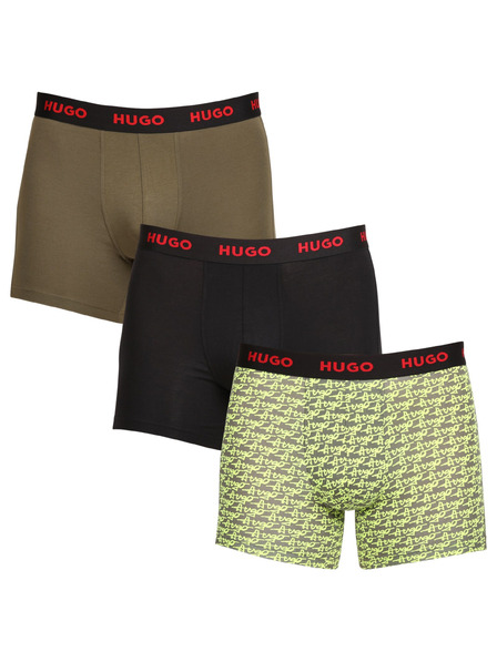 HUGO Set de trei - boxeri bărbătești HUGO multicolori