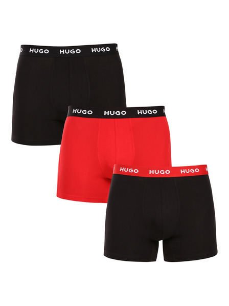 HUGO Set de trei - boxeri bărbătești HUGO multicolori